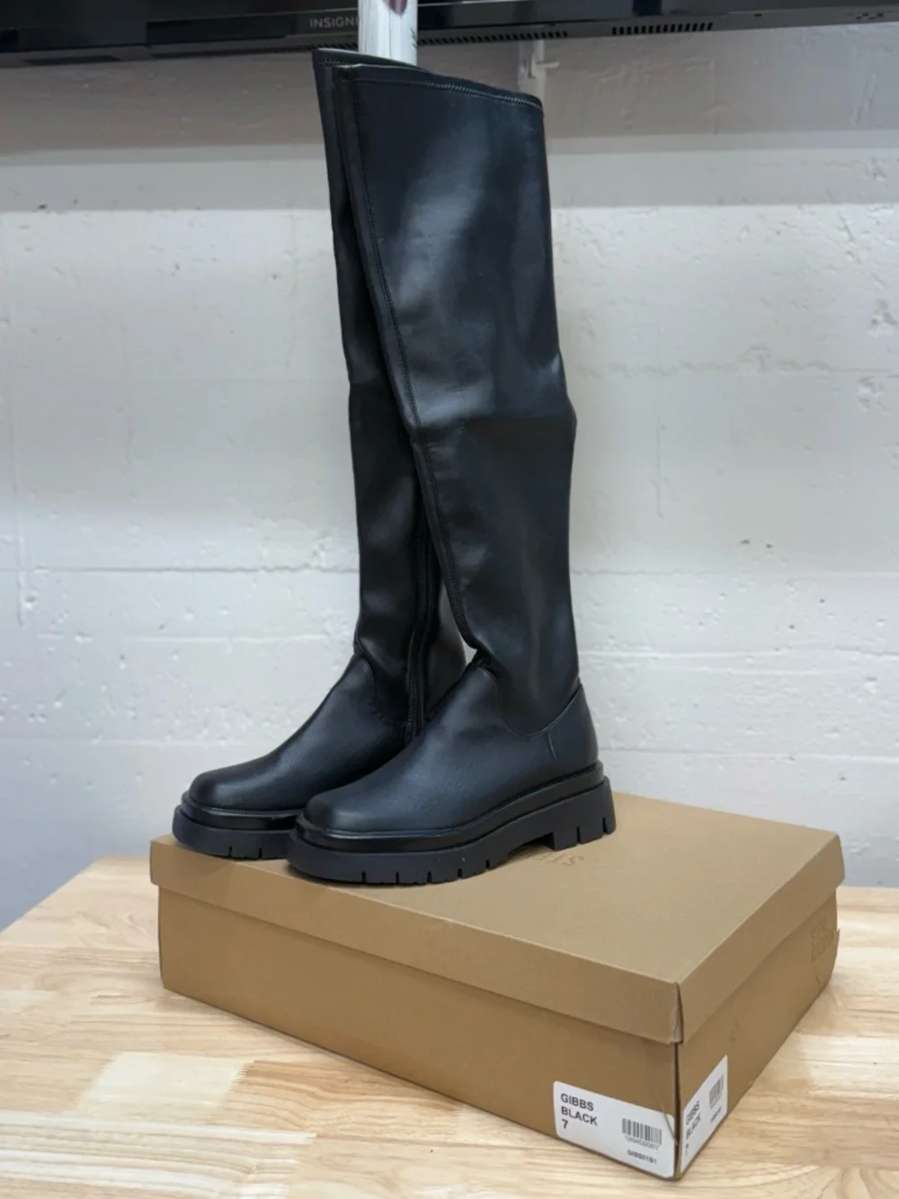 Steve Madden GIBBS Over-the-Knee Boot | Black | Size 7 | New in Box